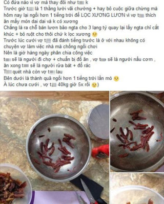 Vợ thích ăn “dai dai không xương”, chồng lười thương vợ dành cả tiếng ngồi lọc xương lươn đãi nàng