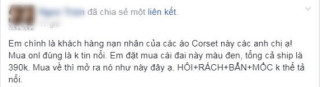 Mẹ bỉm sữa Quảng Ngãi bức xúc khi mua áo để mong eo thon mà lại bị lừa trắng trợn