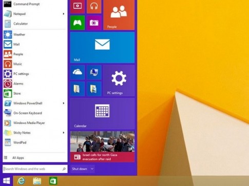 Windows 9: Sự trở lại của Start Menu