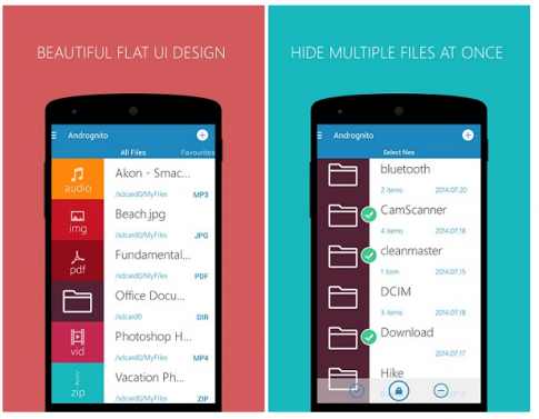Andrognito: ứng dụng ẩn các file cá nhân cho Android
