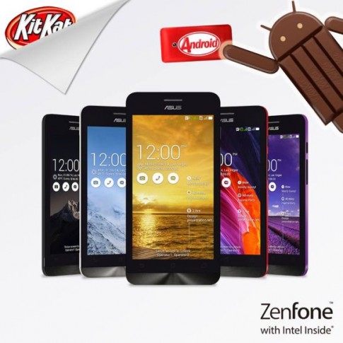 Asus Zenfone được cập nhật lên Kitkat, dành cho tất cả Zenfone 4, 5, 6