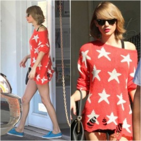 Đẹp trời, Taylor Swift liên tục khoe chân dài