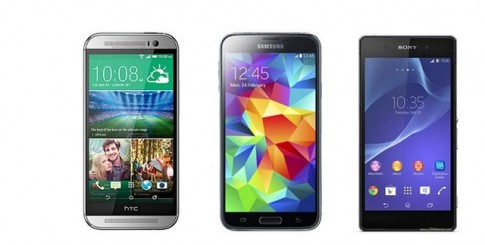 Đọ cấu hình bộ ba siêu phẩm HTC One M8, Galaxy S5 và Xperia Z2