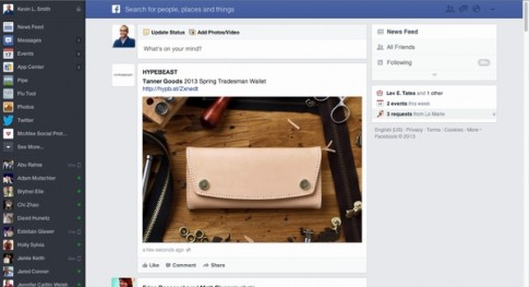 Facebook hi sinh giao diện bóng bẩy vì người dùng?