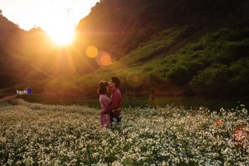 Lãng mạn cùng hoàng hôn tại cao nguyên Mộc Châu