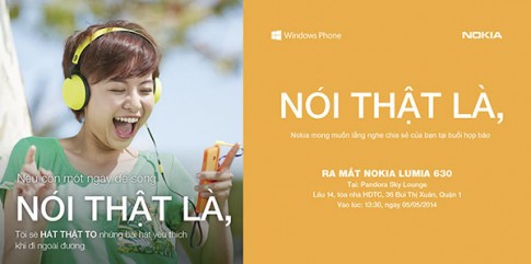 Nokia Lumia 630 chuẩn bị được ra mắt tại Việt Nam