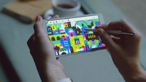 Quảng cáo mới của Samsung Galaxy Note 4 với Họa sỹ thật