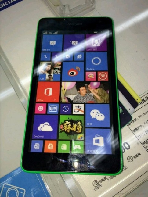 Rò rì thông tin hình ảnh và cấu hình Microsoft Lumia 535