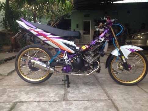 Yamaha Exciter Violet Drag Racing