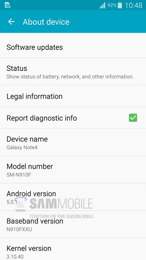 Galaxy Note Edge và Galaxy Note 4 sẽ “vượt rào” lên thẳng Android 5.0.1.