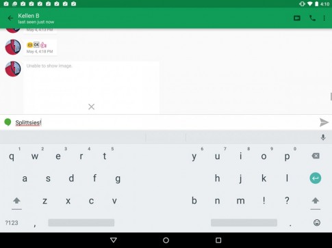 Google thêm bàn phím tách đôi cho máy tính bảng chạy Android M