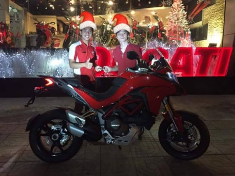 Chủ nhân đầu tiên của chiếc Ducati Multistrada 1200S 2016 tại VN là một biker trẻ