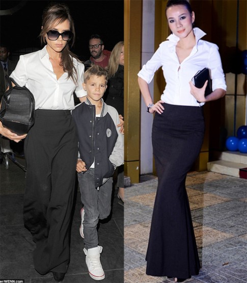 Sao Việt mặc như Victoria Beckham