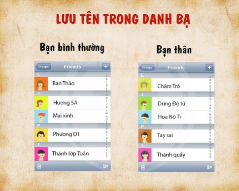 Tranh vui: Sự khác nhau “một trời một vực” giữa bạn bình thường và bạn thân