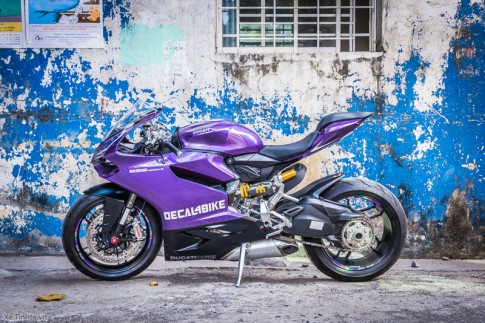 Ducati 899 Panigale Màu tím mộng mơ của Decal4bike