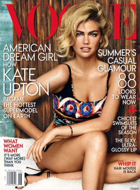 Kate Upton nóng bỏng trên trang bìa các tạp chí