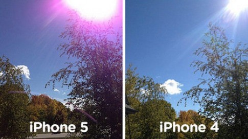 Ảnh chụp bị lỗi ánh tím trên iPhone 5