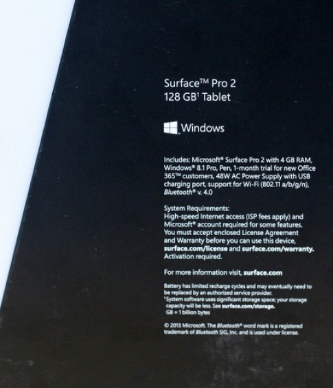 Ảnh “mở hộp” máy tính bảng Surface Pro 2 của Microsoft