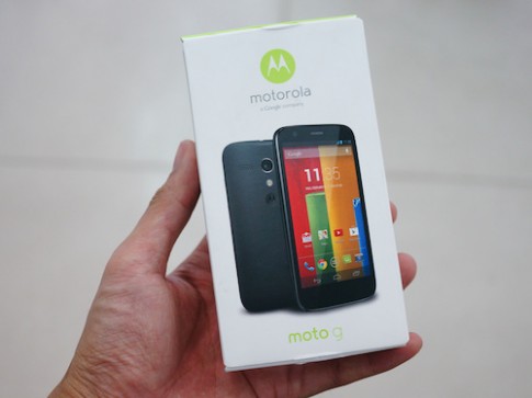 Ảnh mở hộp Motorola Moto G tại TP HCM