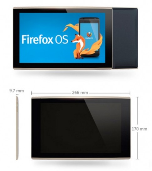 Ảnh tablet giá rẻ chạy Firefox OS lộ diện