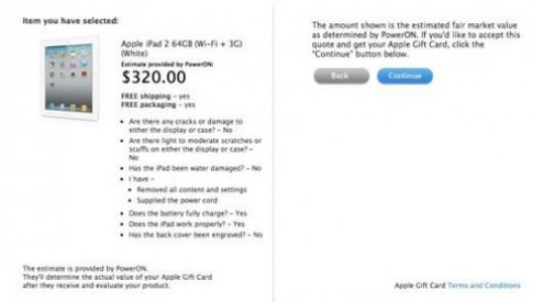 Apple mua lại iPad 2 với giá 320 USD