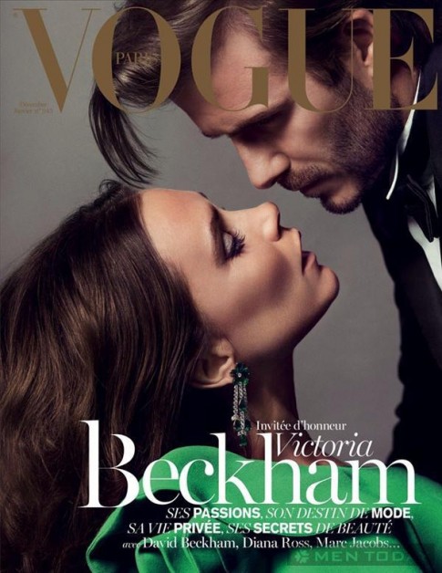 Beckham – Victoria mặn nồng trên tạp chí Vogue Paris