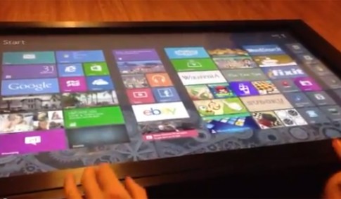 Dùng thử Windows 8 trên màn hình cảm ứng 40 inch