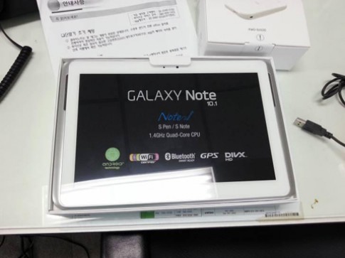 Galaxy Note 10.1 dùng chip lõi tứ có thể bán vào 15/8
