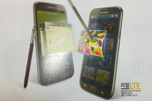 Galaxy Note II xuất hiện với màu đỏ và nâu