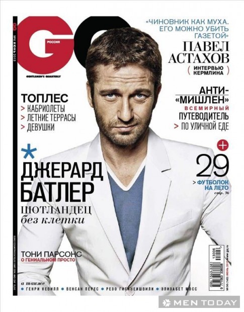 Gerard Butler lịch lãm và nam tính trên GQ Nga