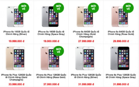 Giá iPhone 6s Plus màu vàng hồng bị đẩy lên 40 triệu đồng
