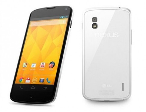 Google Nexus 4 màu trắng được bán từ 29/5