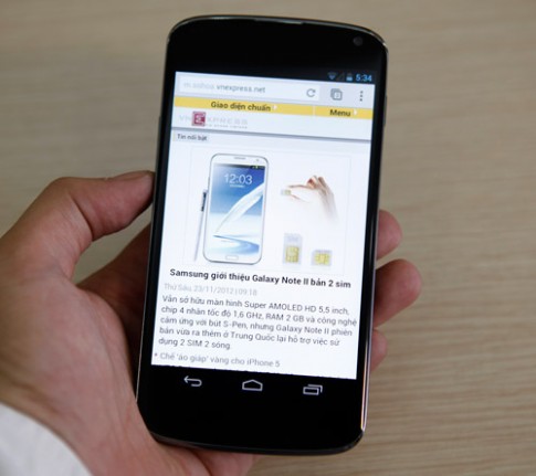 Google Nexus 4 về Việt Nam, giá 12 triệu đồng