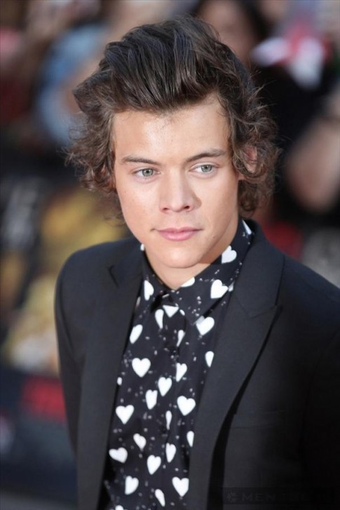Harry Styles (One Direction) và họa tiết trai tim của Burberry