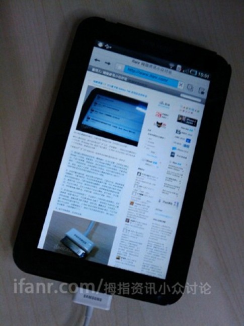 Hình ảnh đầu tiên về tablet của Samsung