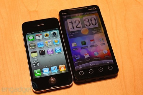 HTC EVO 4G vs. iPhone 4
