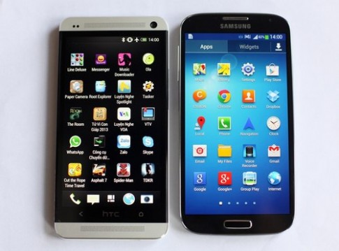 HTC One đọ dáng với Samsung Galaxy S4