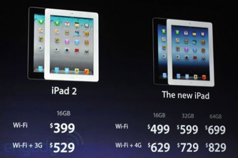iPad 2 bản 16 GB giảm giá 100 USD