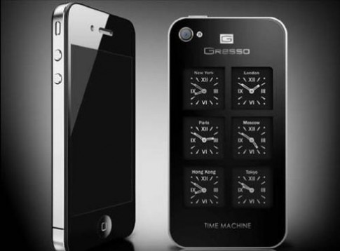 iPhone 4 Time Machine có 6 đồng hồ ở sau lưng