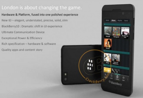 Lộ ảnh smartphone và hệ điều hành mới của BlackBerry