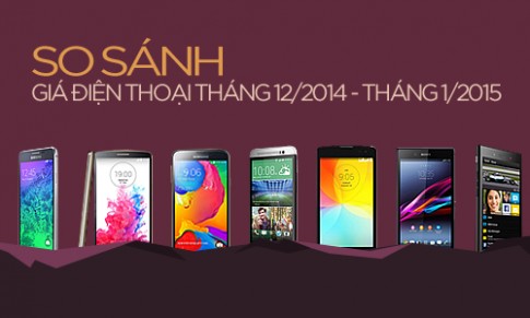 Loạt smartphone giảm giá tháng 1/2015