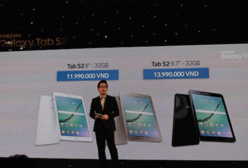 Máy tính bảng Galaxy Tab S2 về Việt Nam, giá từ 12 triệu đồng