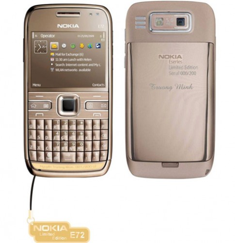 Nokia E72 dát vàng sắp bán ở Việt Nam