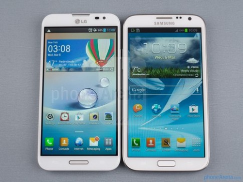 Optimus G Pro đọ dáng với Galaxy Note II