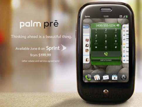 Palm Pre giá bằng iPhone 8 GB