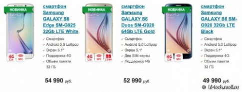 Samsung Galaxy S6 có thêm bản 2 SIM