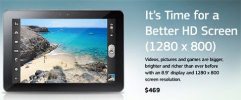 Samsung Galaxy Tab 8.9 bắt đầu bán, giá từ 469 USD