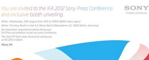 Sony có thể ra loạt Xperia mới tại IFA 2012