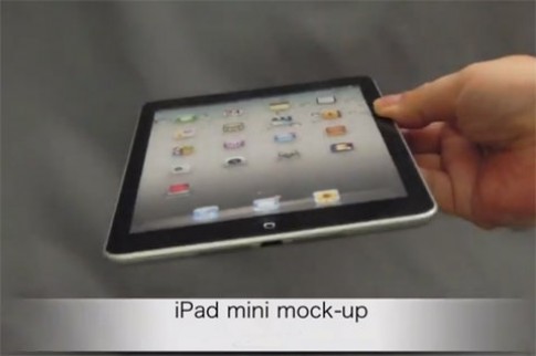 Thiết kế được cho là của iPad Mini xuất hiện trên video