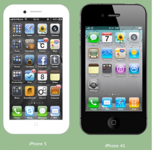 Ý tưởng ‘kéo’ màn hình trên iPhone 5